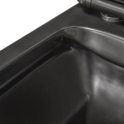 Bezkołnierzowa miska prostokątna WC Kerra Tinos BLM czarny półmat
