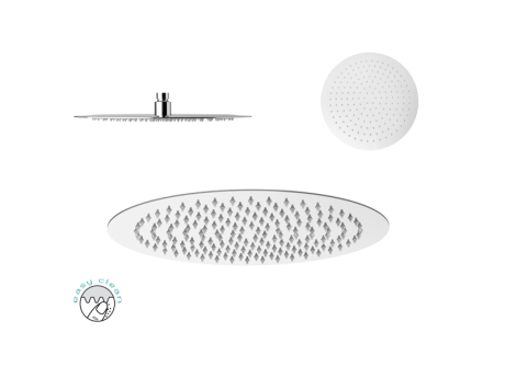 Przejdź do produktu Deszczownica okrągła 20 cm z ramieniem Ultra Slim Vedo VSN0200/CR+VSN0204/CR chrom