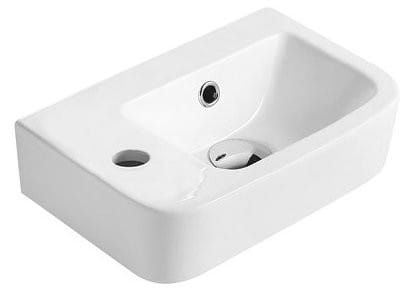 GERDA umywalka ceramiczna 37x14x24,5cm, lewa
