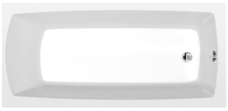 Przejdź do produktu LILY SLIM wanna prostokątna 140x70x39cm, biała