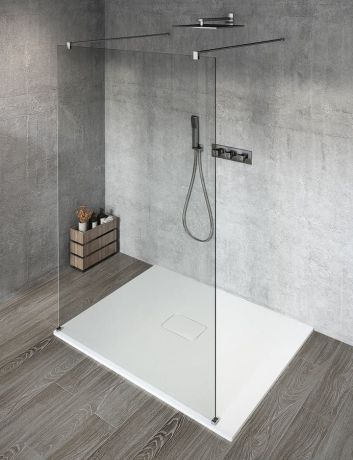Przejdź do produktu VARIO CHROME jednoczęściowa kabina przysznicowa Walk-In, szkło czyste, 700 mm