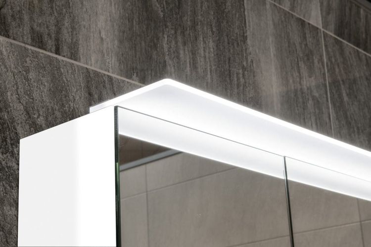 LINEX szafka z lustrem, oświetlenie LED, 60x70x15cm, lewa/prawa, biała