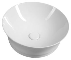 IDEA umywalka ceramiczna nablatowa, średnica 42 cm, bez przelewu