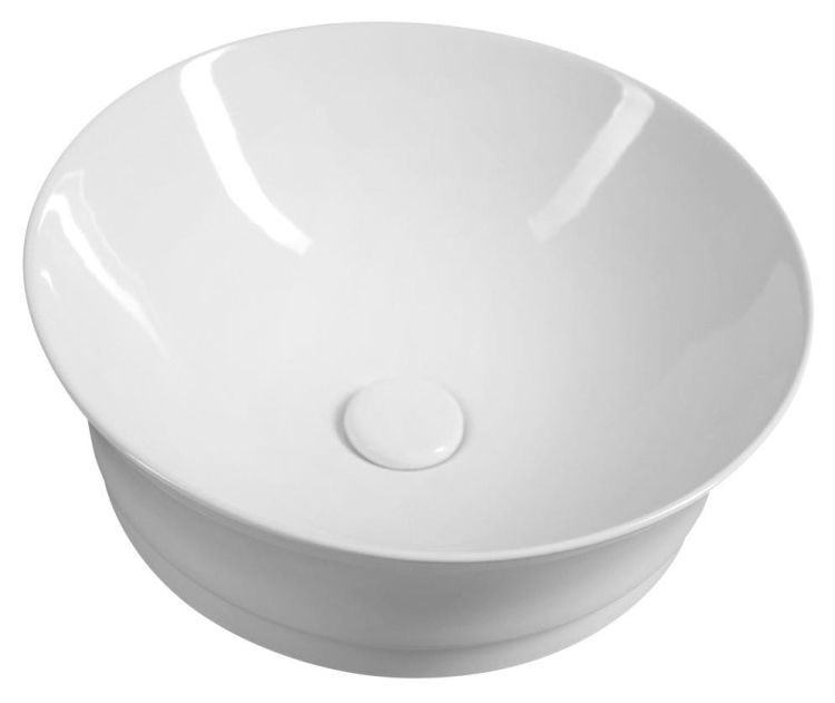 IDEA umywalka ceramiczna nablatowa, średnica 42 cm, bez przelewu