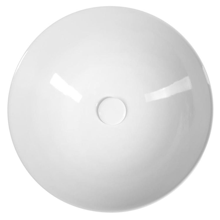 IDEA umywalka ceramiczna nablatowa, średnica 42 cm, bez przelewu
