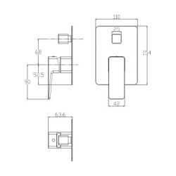 PARMA bateria prysznicowo-wannowa podtynkowa PM7435CR