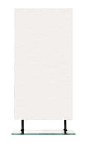 WEGA lustro z półką, 400x800mm, czarny mat
