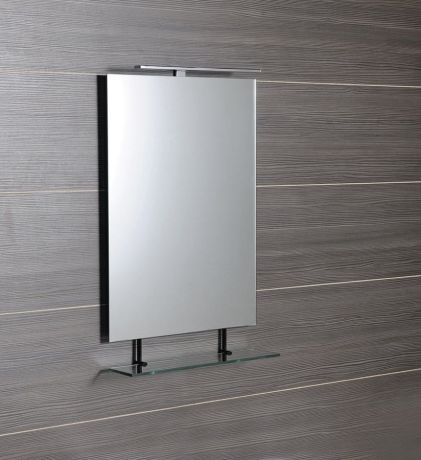Przejdź do produktu WEGA lustro z półką 600x800mm, czarny mat