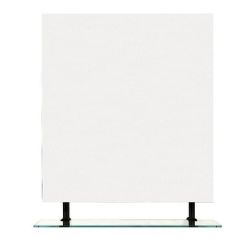 WEGA lustro z półką 800x800mm, czarny mat
