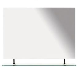 WEGA lustro z półką 900x800mm, czarny mat