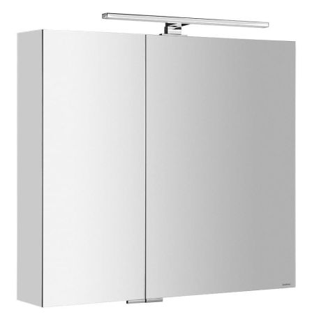 Przejdź do produktu MIRRÓ szafka z lustrem, oświetlenie LED, 80x70x16cm, biała
