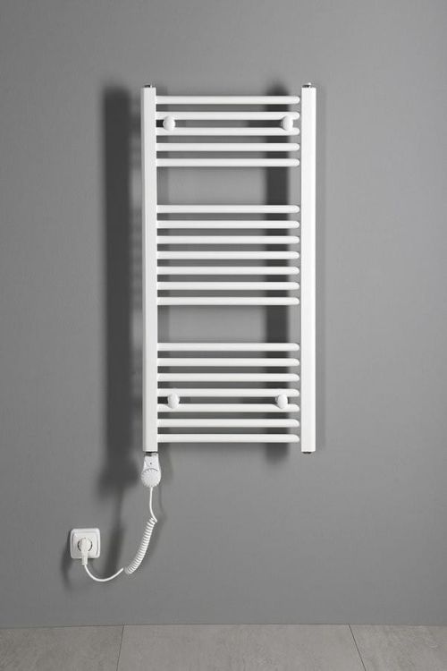 Grzałka elektryczna z termostatem 500W, biała