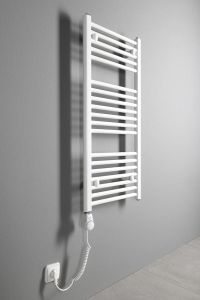 Grzałka elektryczna z termostatem 700W, biała