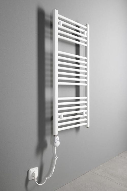 Grzałka elektryczna z termostatem 700W, biała