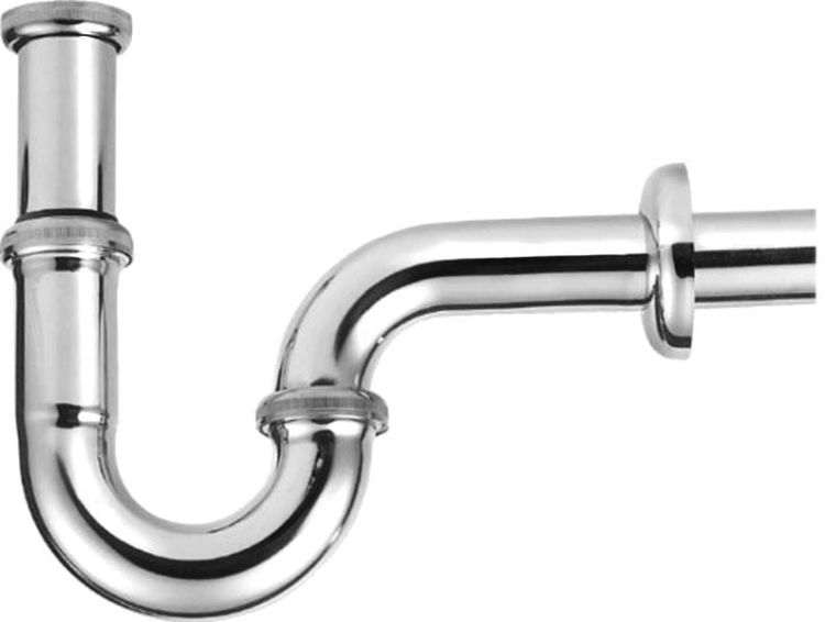 Syfon umywalkowy 1"1/4, odpływ 32 mm, chrom