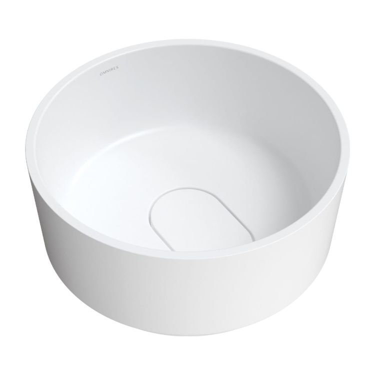 CADENCE umywalka nablatowa Marble+, ø42 cm