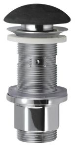 BLOK korek umywalkowy 5/4", klik-klak, grzybek czarny Marquin mat