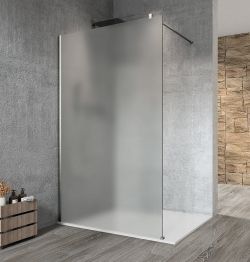 VARIO CHROME jednodílná zástěna k instalaci ke stěně, matné sklo, 700 mm