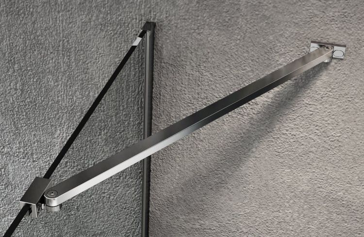 VARIO CHROME jednodílná zástěna k instalaci ke stěně, matné sklo, 700 mm