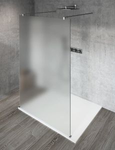 VARIO CHROME jednodílná zástěna do prostoru, matné sklo, 1200 mm