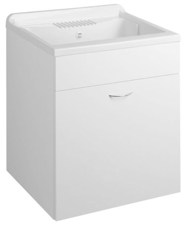 Przejdź do produktu Komora gospodarcza z szafką z syfonem 60x50 cm, plastik
