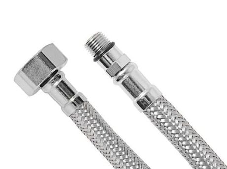 Przejdź do produktu Wąż przyłączeniowy nierdzewny M10x1/2", 60 cm