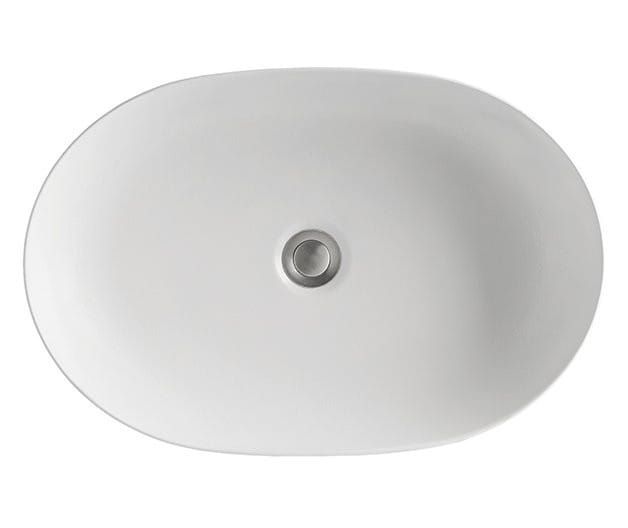 NOLITA umywalka ceramiczna 60x45cm, owalna