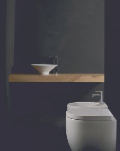 COCKTAIL umywalka ceramiczna nablatowa, średnica 45cm