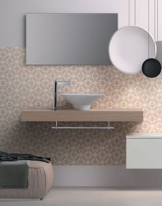 COCKTAIL umywalka ceramiczna nablatowa, średnica 45cm