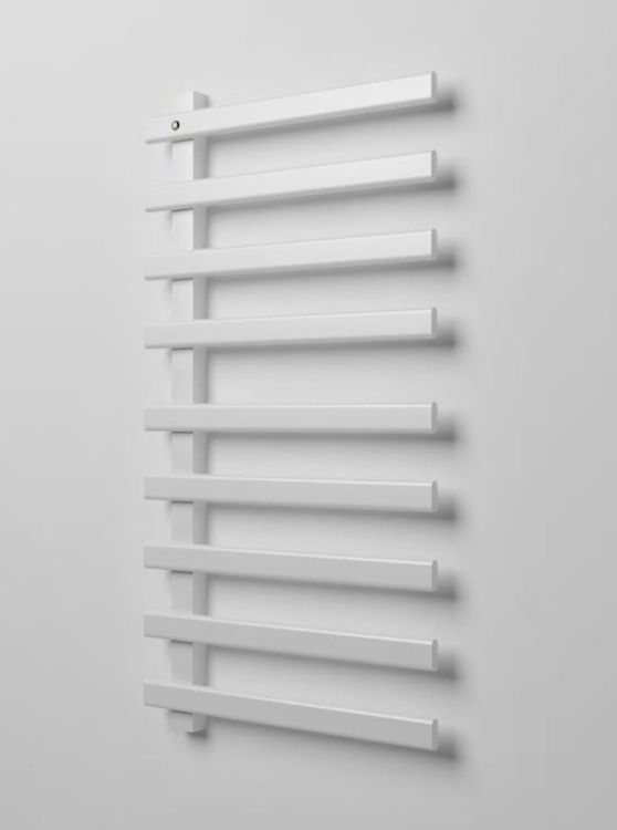 ELCOR elektryczna suszarka na ręczniki 480x920x50mm, 128W, biały mat