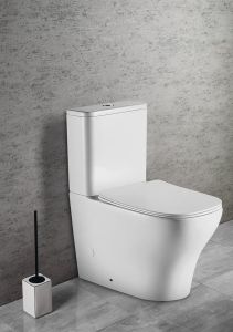 BELLO RIMLESS WC kompakt WC z deską Slim Soft Close, odplyw uniwersalny