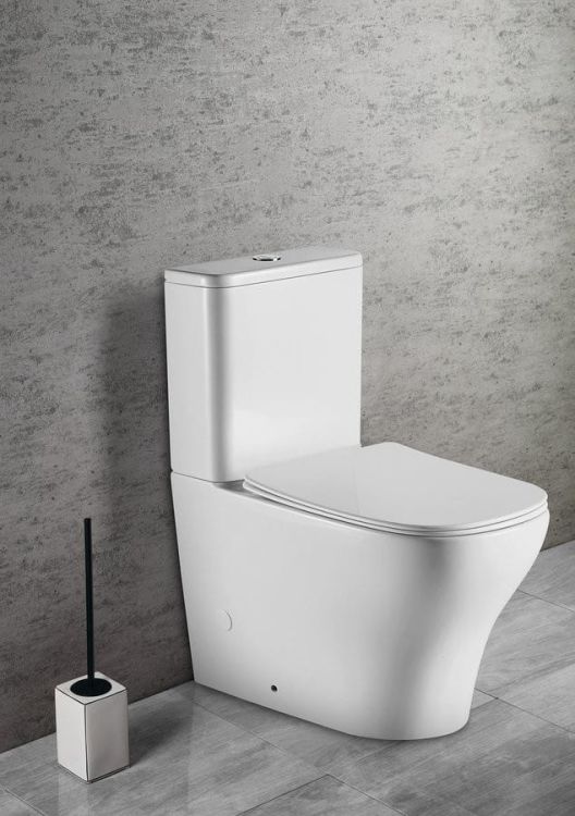 BELLO RIMLESS WC kompakt WC z deską Slim Soft Close, odplyw uniwersalny