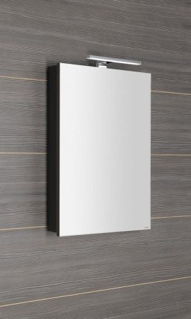 Przejdź do produktu GRETA szafka z lustrem z oświetleniem LED, 50x70x14cm, czarny mat