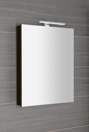 Przejdź do produktu GRETA szafka z lustrem, oświetlenie LED, 60x70x14cm, czarny mat