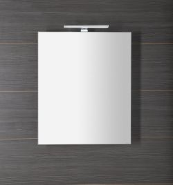 GRETA szafka z lustrem, oświetlenie LED, 60x70x14cm, czarny mat