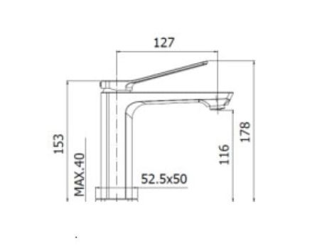 Przejdź do produktu Bateria umywalkowa stojąca 15 cm Paffoni Tilt TI071CR chrom
