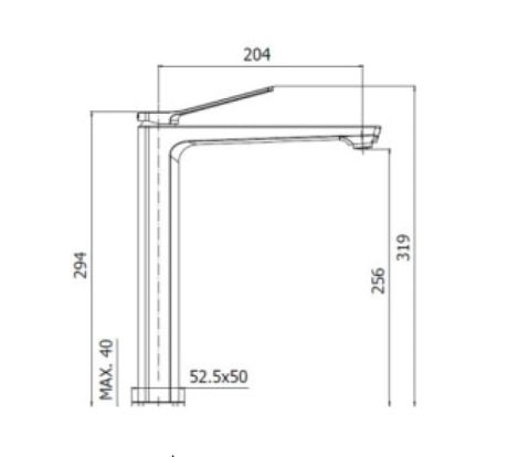 Przejdź do produktu Bateria umywalkowa stojąca wysoka 29 cm z korkiem klik-klak Paffoni Tilt TI081KCR chrom