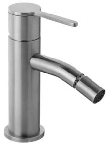 Bateria bidetowa 15 cm z korkiem Filo Inox Emmevi 85004INOX