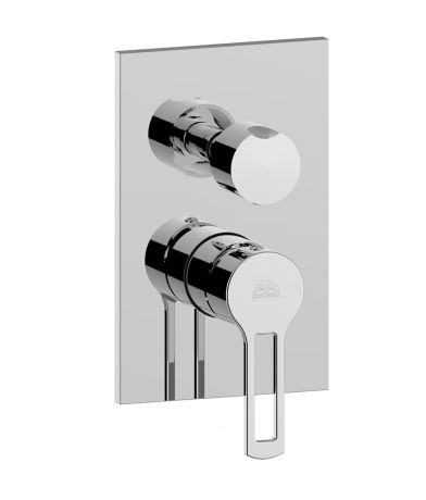 Przejdź do produktu Bateria prysznicowa podtynkowa 3-drożna z przełącznikiem mechanicznym Paffoni Ringo RIN019CR chrom