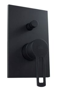 Bateria prysznicowa 2-drożna z przełącznikiem Paffoni Ringo RIN015NO czarny mat