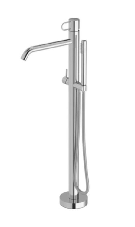 Bateria wannowa wolnostojąca 93,7 cm ze słuchawką prysznicową kompletna Paffoni Joker JK032CR chrom