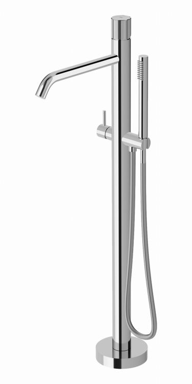 Bateria wannowa wolnostojąca 93,7 cm ze słuchawką prysznicową kompletna Paffoni Jo JO032CR chrom