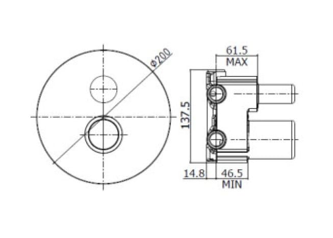 Bateria prysznicowa 3-drożna Paffoni JO JO018CR chrom