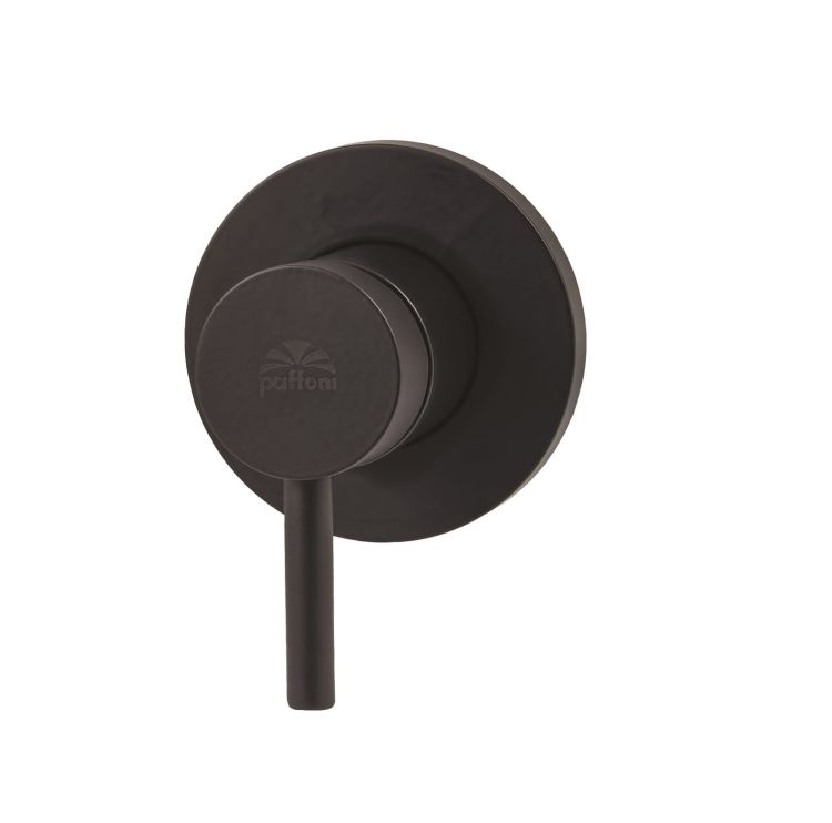Bateria natryskowa podtynkowa 1-drożna czarny mat Paffoni Light LIG010NO