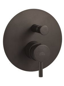 Bateria prysznicowa podtynkowa 2-drożna z przełącznikiem czarny matPaffoni Light LIG015NO