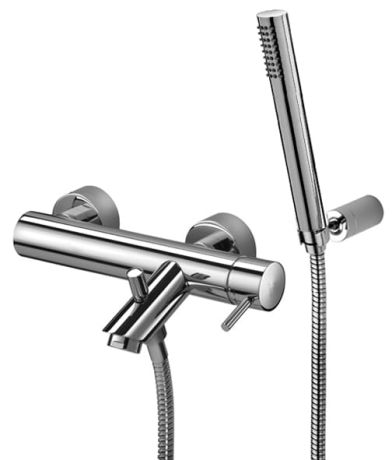 Przejdź do produktu Bateria prysznicowa ścienna ze słuchawką prysznicową Paffoni Light LIG023CR chrom