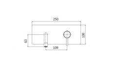 Bateria umywalkowa podtynkowa z wylewką 17,8 cm 1-uchwytowa zintegrowana Paffoni Light LIG105CR chrom