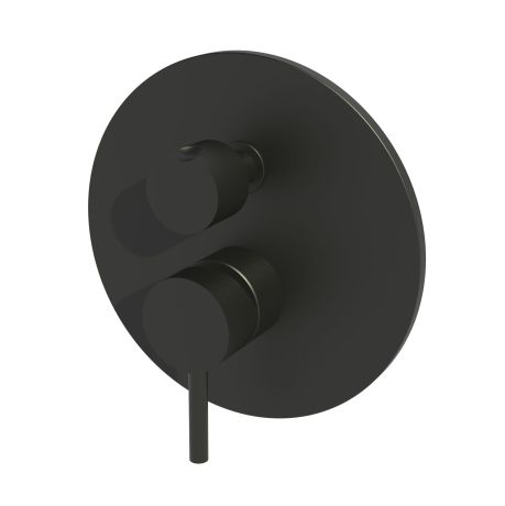 Przejdź do produktu Czarny zestaw natryskowy słuchawka prysznicowa z wylewką i baterię prysznicową podtynkową z przełącznikiem Paffoni Light LIG015ZWWNO
