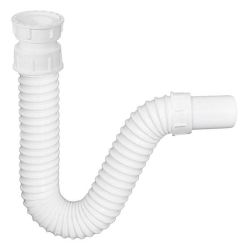 FLEXY syfon zlewozmywakowy 1" 1/2, odpływ 40 mm, biały