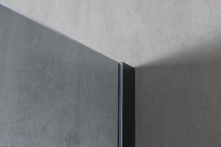 VARIO BLACK modułowa kabina prysznicowa narożna Walk-In, szkło dymione, 700 mm